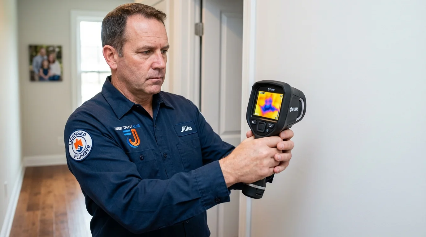 Thermal imaging leak detection by Johns Plumbing LLC in Bryson City